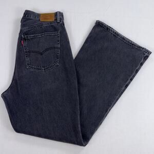 Levis 70s High Flare Jean Women's 31 Washed Black Premium Ultra High Rise